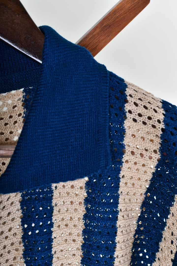 Playera Tipo Polo - Tejida ( beige - sipson)