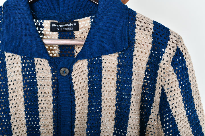 Playera Tipo Polo - Tejida ( beige - sipson)