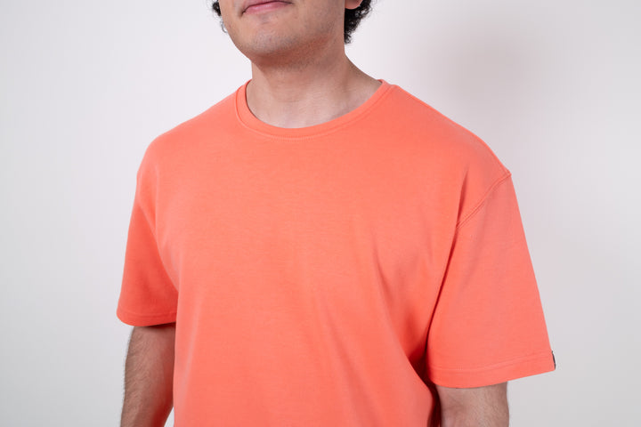 Playera Oversized Fit  - Naranja