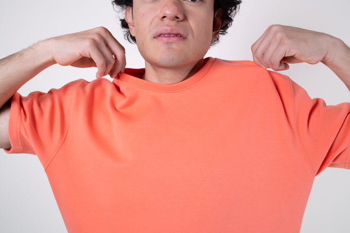 Playera Oversized Fit  - Naranja