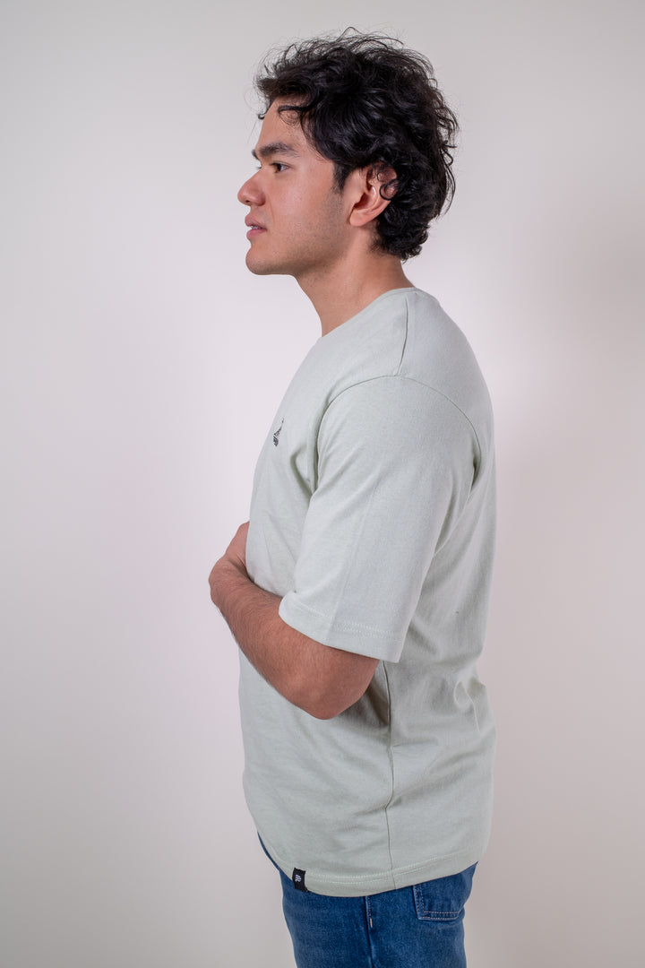 Playera Oversized Fit  - Verde Claro