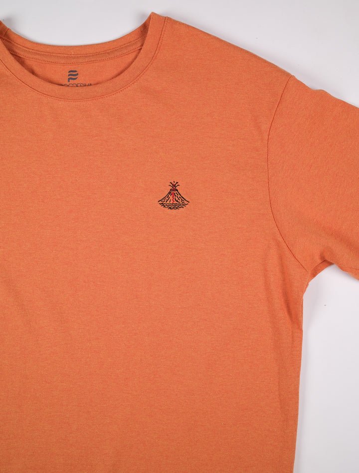 Playera Oversized Fit  - Naranja