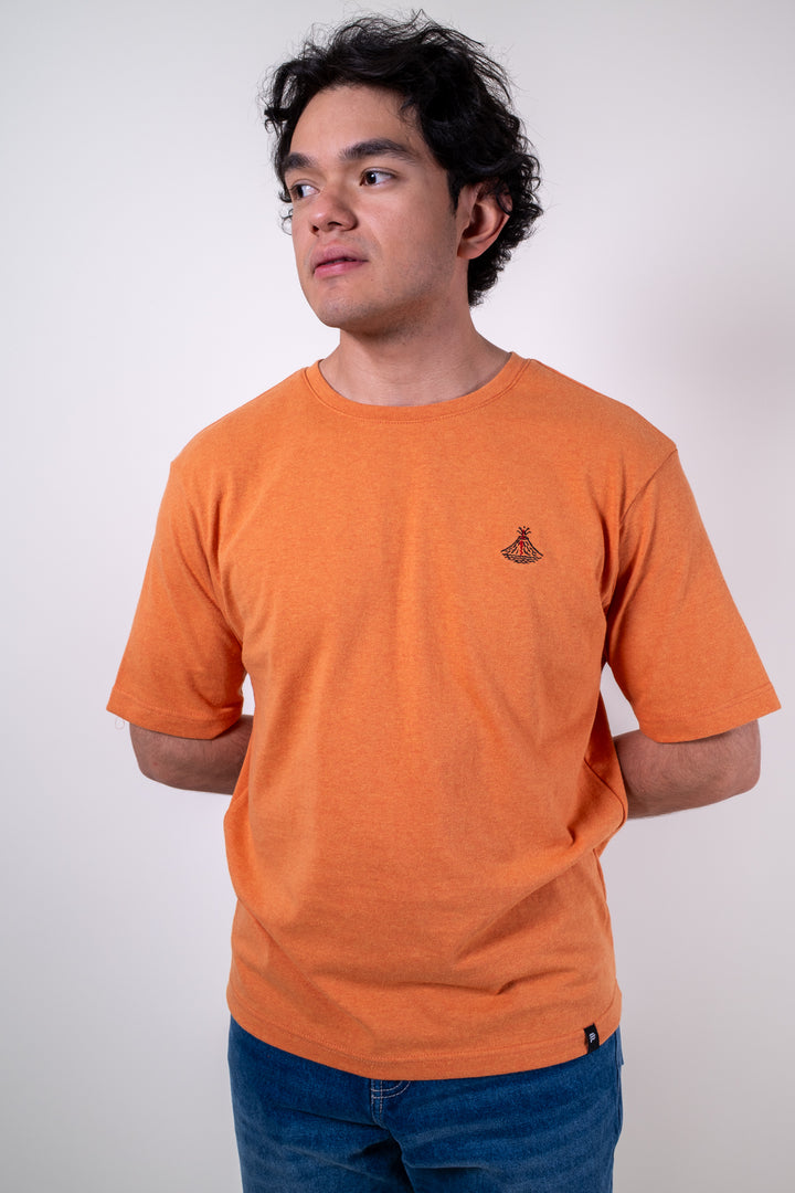 Playera Oversized Fit  - Naranja