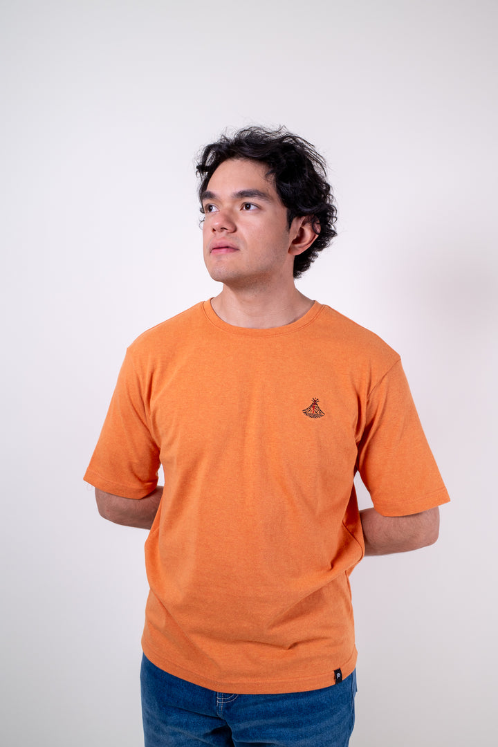 Playera Oversized Fit  - Naranja