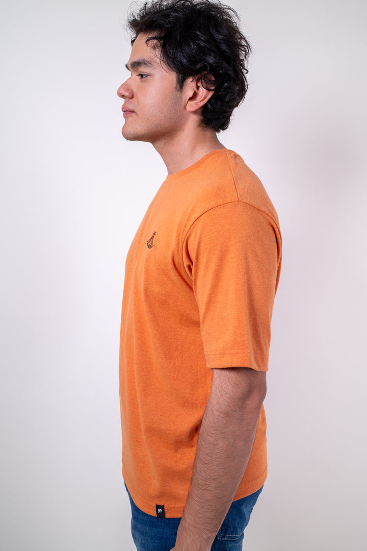 Playera Oversized Fit  - Naranja