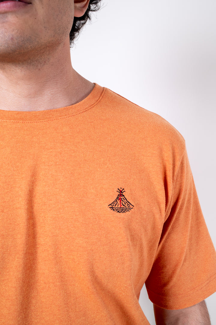 Playera Oversized Fit  - Naranja