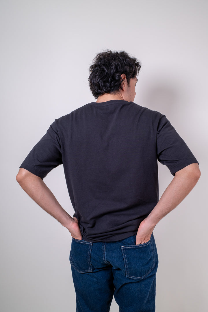 Playera Oversized Fit  - Negro