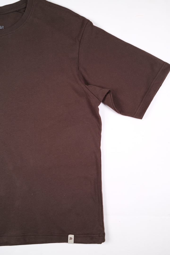 Playera Oversized Fit  - Café