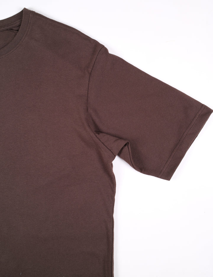 Playera Oversized Fit  - Café