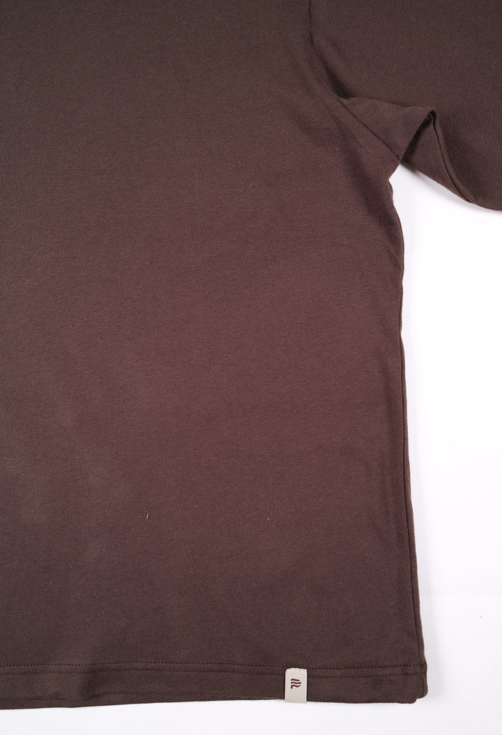 Playera Oversized Fit  - Café