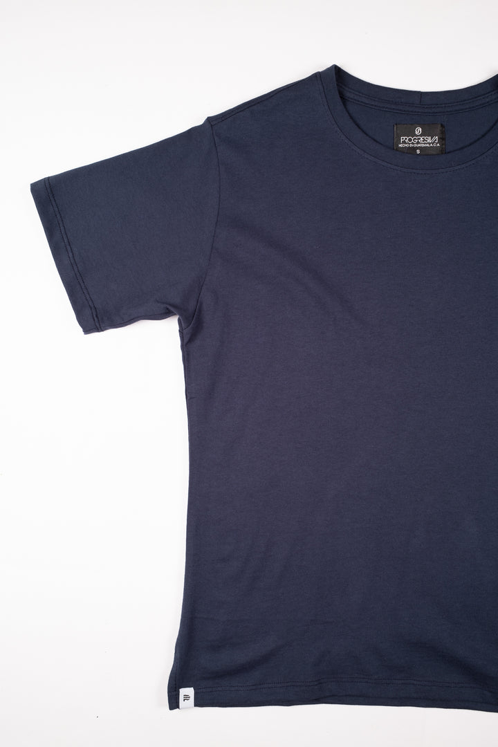 Playera Regular Fit  - Azul Marino