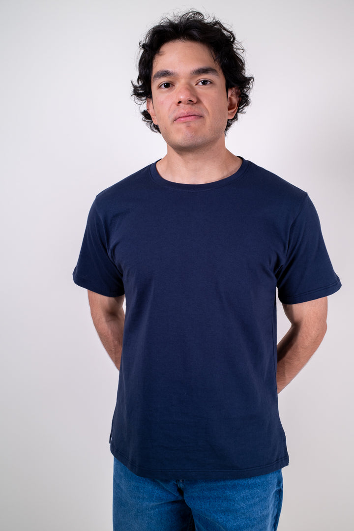 Playera Regular Fit  - Azul Marino