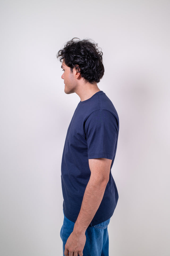 Playera Regular Fit  - Azul Marino