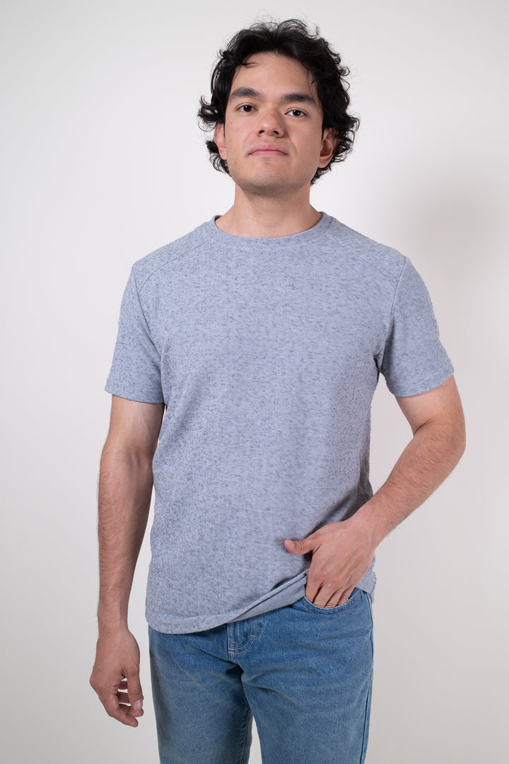 Playera Slim Fit - gris claro