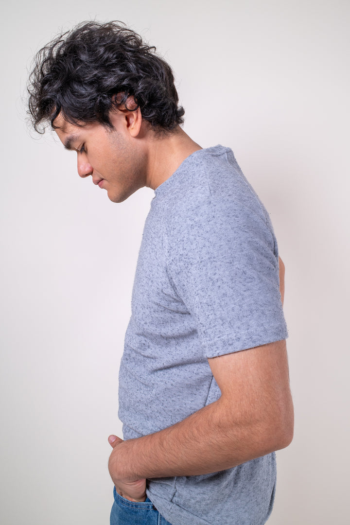 Playera Slim Fit - gris claro