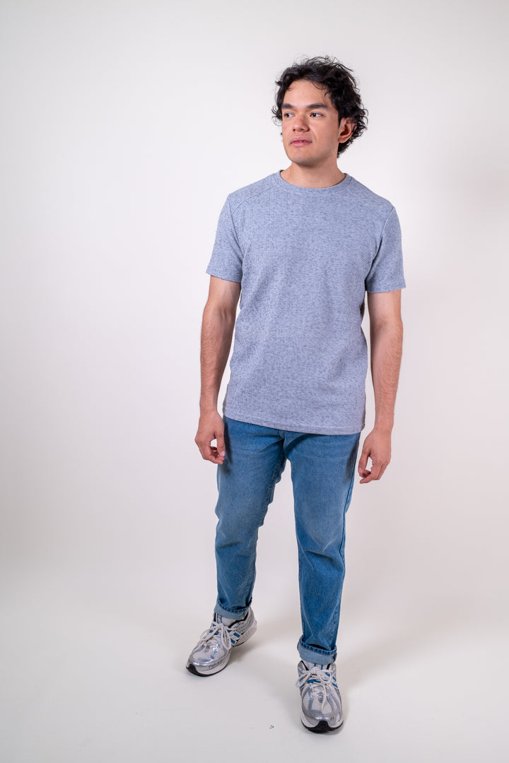 Playera Slim Fit - gris claro