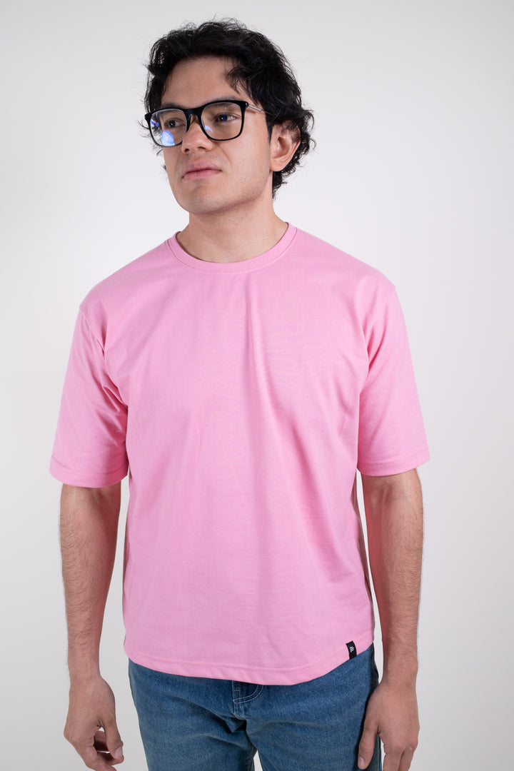 Playera Oversized Fit  - rosada