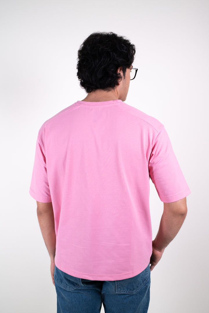 Playera Oversized Fit  - rosada