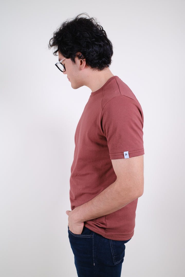 Playera Slim Fit - Marrón