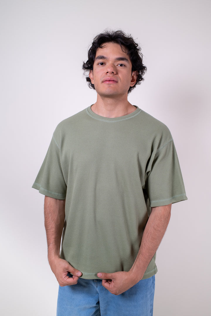 Playera Oversized Fit  - Verde
