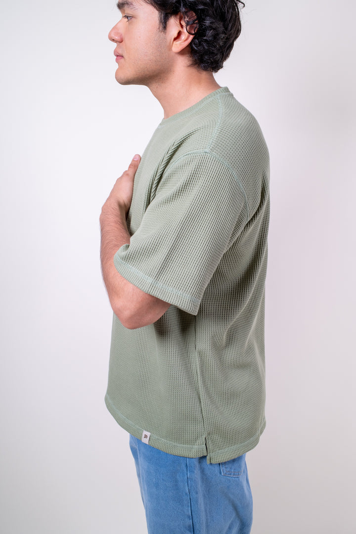 Playera Oversized Fit  - Verde
