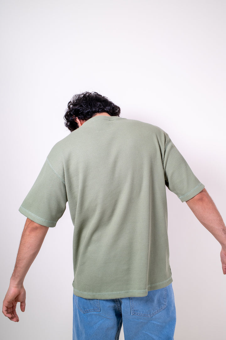 Playera Oversized Fit  - Verde