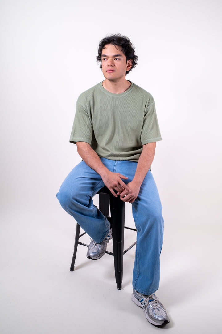 Playera Oversized Fit  - Verde