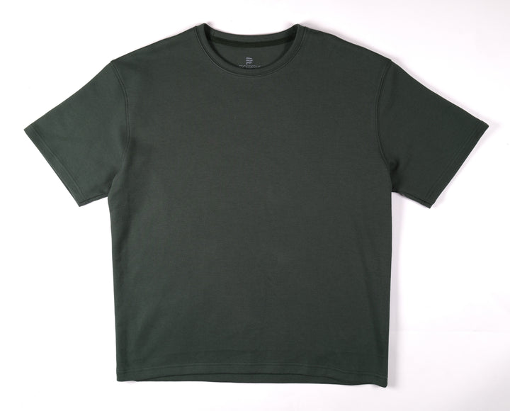 Playera Oversized Fit  - verde oscuro