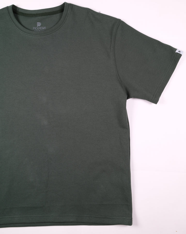 Playera Oversized Fit  - verde oscuro