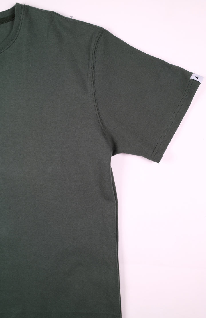 Playera Oversized Fit  - verde oscuro