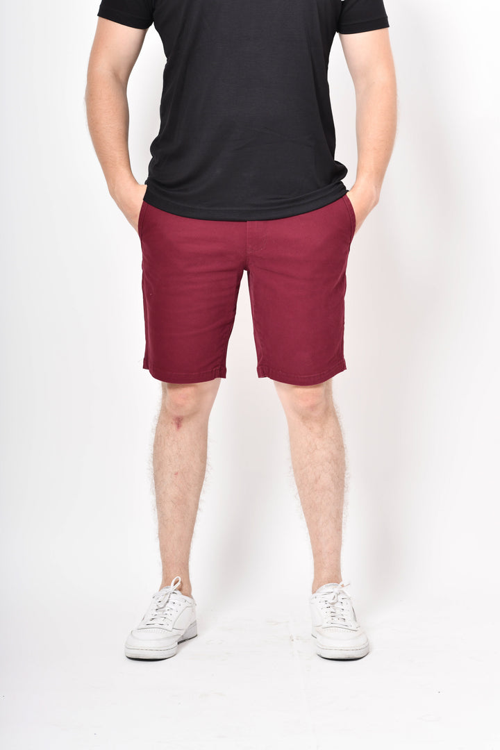 Short de gabardina - corinto claro