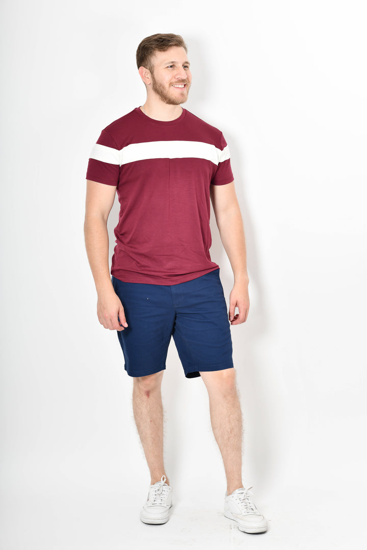 Short de gabardina - azul claro