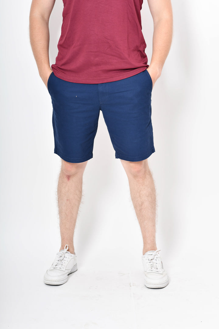 Short de gabardina - azul claro