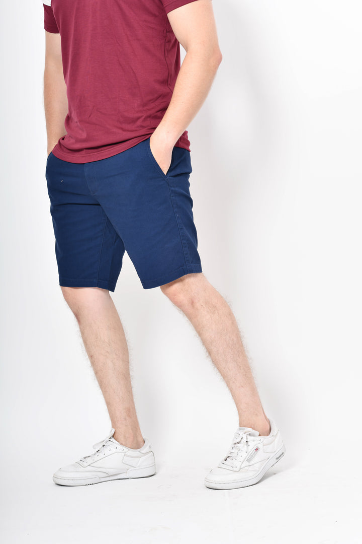 Short de gabardina - azul claro