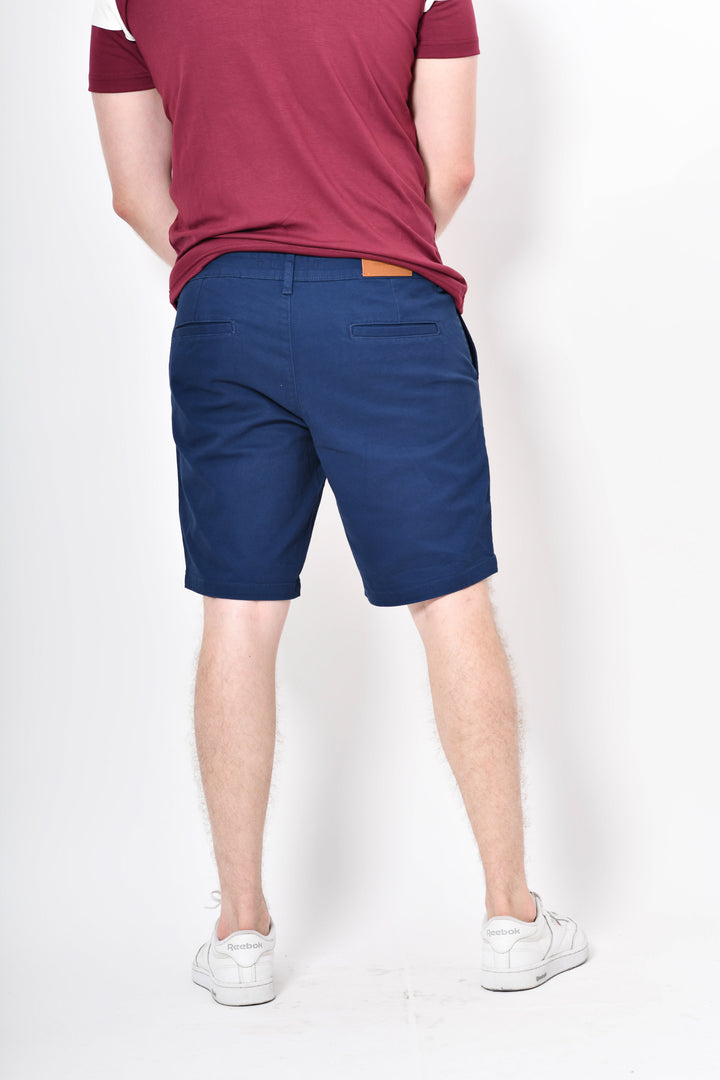 Short de gabardina - azul claro