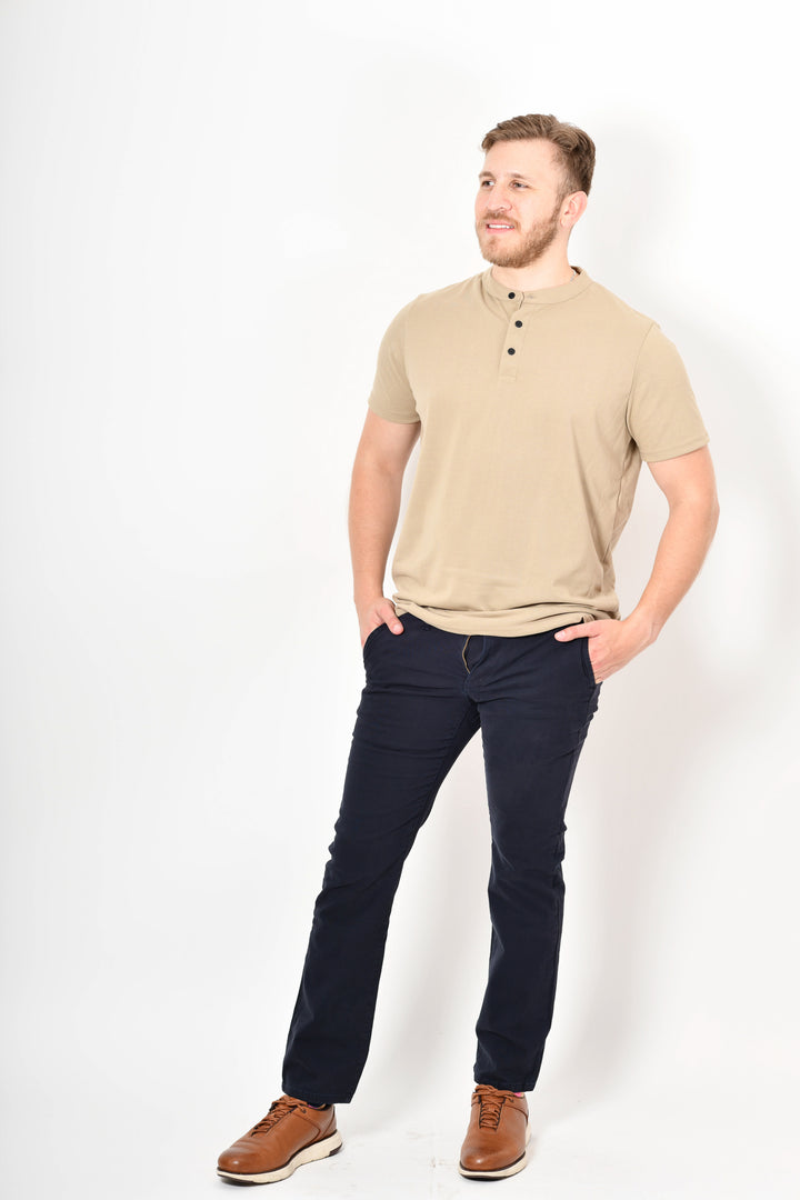 Pantalón de Gabardina - Recto -  Azul Marino