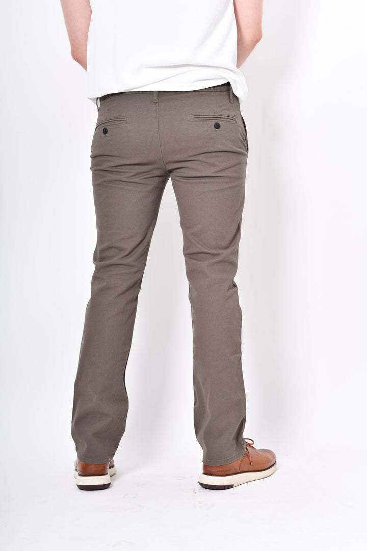 Pantalón de Gabardina - Recto -  Verde Muzgo