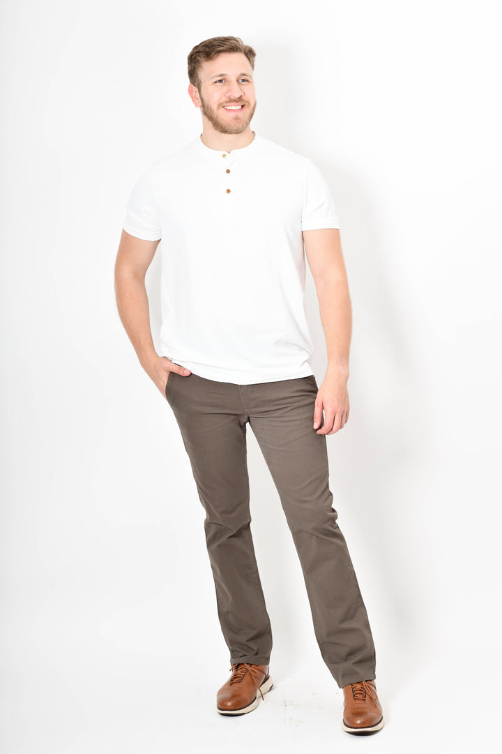 Pantalón de Gabardina - Recto -  Verde Muzgo