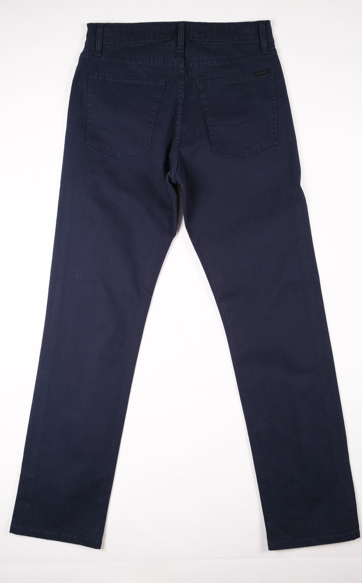 Pantalón de Gabardina - 5 pocket Slim - Azul Marino