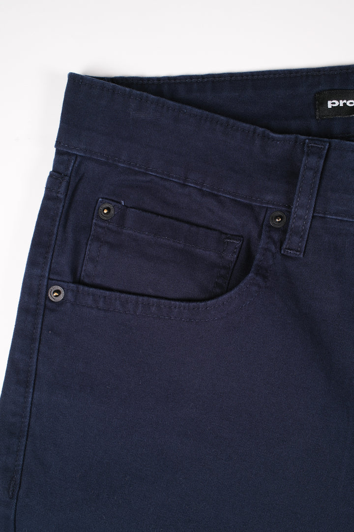 Pantalón de Gabardina - 5 pocket Slim - Azul Marino