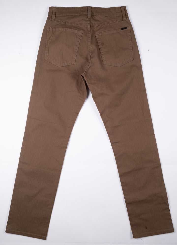 Pantalón de Gabardina - 5 pocket Slim - Tabaco