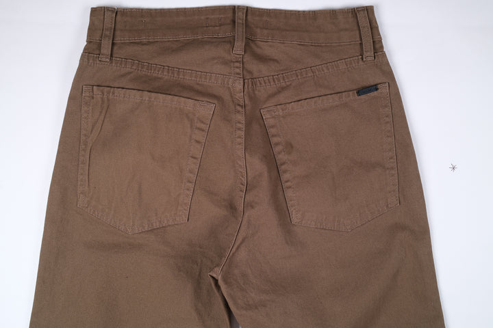 Pantalón de Gabardina - 5 pocket Slim - Tabaco