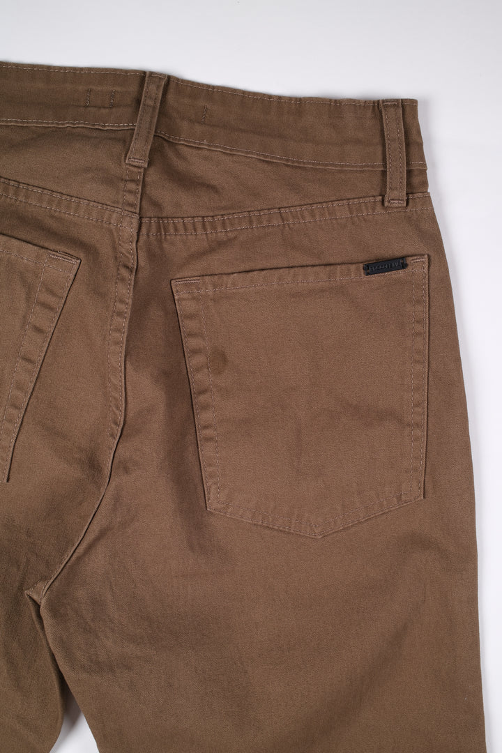 Pantalón de Gabardina - 5 pocket Slim - Tabaco