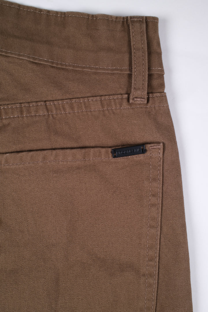 Pantalón de Gabardina - 5 pocket Slim - Tabaco