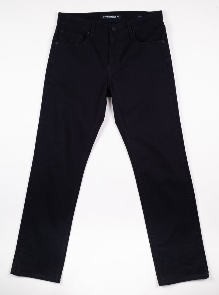 Pantalón de Gabardina - 5 pocket Slim - Negro