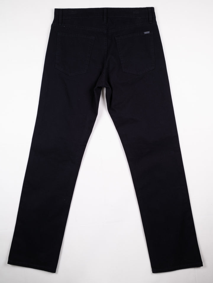 Pantalón de Gabardina - 5 pocket Slim - Negro