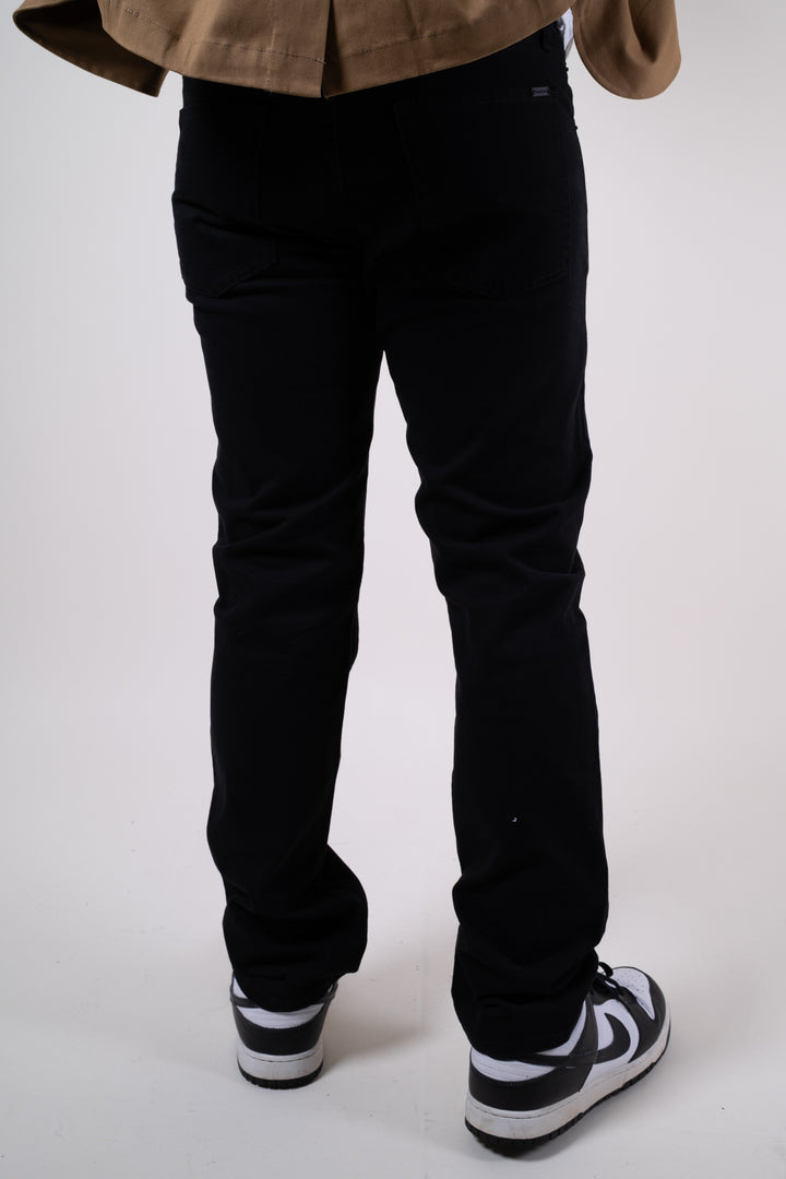 Pantalón de Gabardina - 5 pocket Slim - Negro