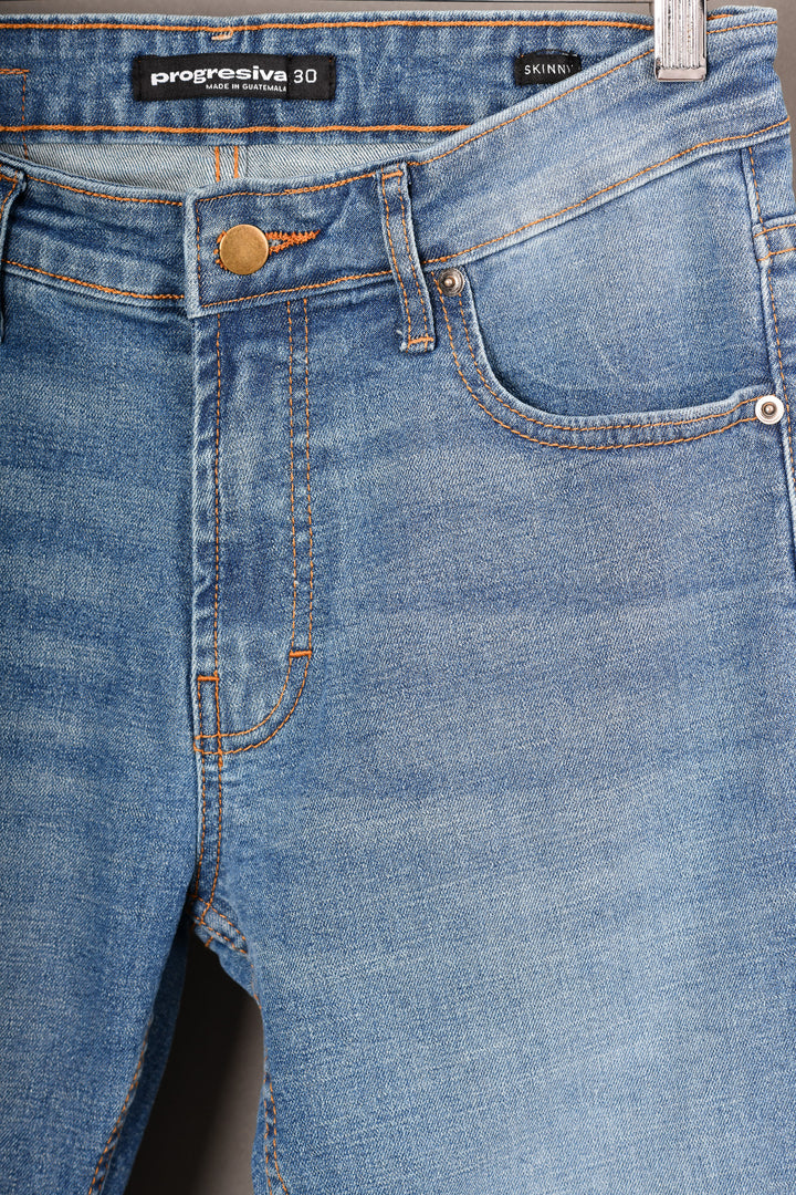 JEANS ESSENTIAL - NO. 21 - SKINNY - AZUL CLARO LAVADO