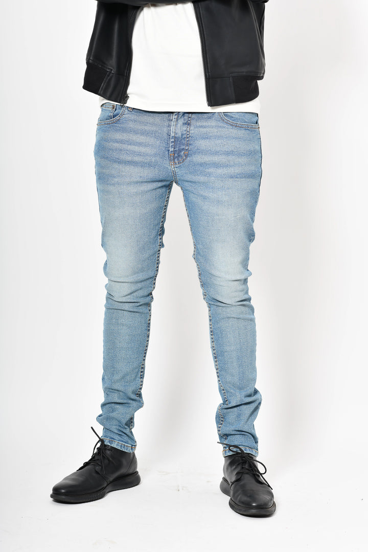 JEANS ESSENTIAL 45 - Sfera - Skinny - Celeste Lavado