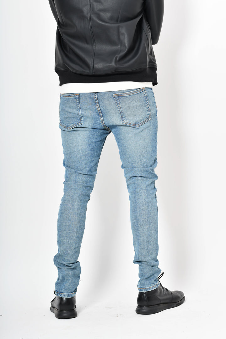 JEANS ESSENTIAL 45 - Sfera - Skinny - Celeste Lavado